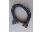 RCA 3 in 1 male cable(s) - 6 foot - gold plated plugs