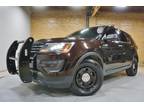 2017 Ford Explorer Police AWD Red/Blue/White Lightbar and LED Lights, K9 Kennel