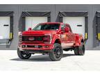 2024 Ford F450 Platinum Fullly Paint Matched 4" Stryker Lift Kit Rock Lights