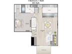 1 Floor Plan 1x1 - Wooded Creek, De Soto, TX