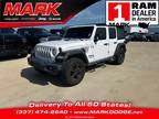 2020 Jeep Wrangler Unlimited White, 66K miles