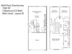 Wolf Point Townhomes - Three Bedroom - Layout B