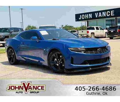 2021UsedChevroletUsedCamaroUsed2dr Cpe is a Blue 2021 Chevrolet Camaro Car for Sale in Guthrie OK