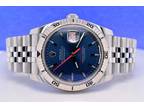 2007 Rolex Datejust Turn-O-Graph 36mm Blue Dial Jubilee Papers Stainless 116264