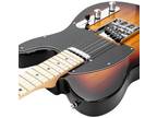 New Sunset GTL Maple Fingerboard 39" 6 Strings Electric Guitar with Bag