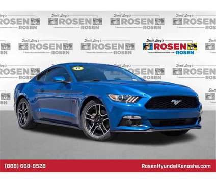 2017 Ford Mustang EcoBoost is a Blue 2017 Ford Mustang EcoBoost Coupe in Kenosha WI