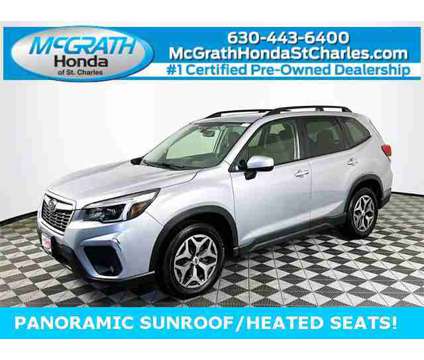 2021 Subaru Forester Premium is a Silver 2021 Subaru Forester 2.5i Car for Sale in Saint Charles IL