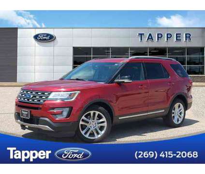 2017 Ford Explorer XLT is a Red 2017 Ford Explorer XLT Car for Sale in Paw Paw MI