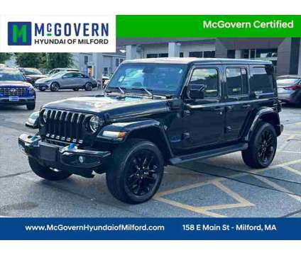 2021 Jeep Wrangler 4xe Unlimited High Altitude 4x4 is a Black 2021 Jeep Wrangler SUV in Milford MA