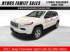 2017 Jeep Cherokee White, 52K miles