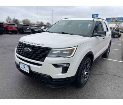 2019 Ford Explorer Sport is a Silver, White 2019 Ford Explorer Sport Car for Sale in Olathe KS