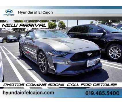 2021 Ford Mustang EcoBoost Premium Convertible is a Grey 2021 Ford Mustang EcoBoost Convertible in El Cajon CA