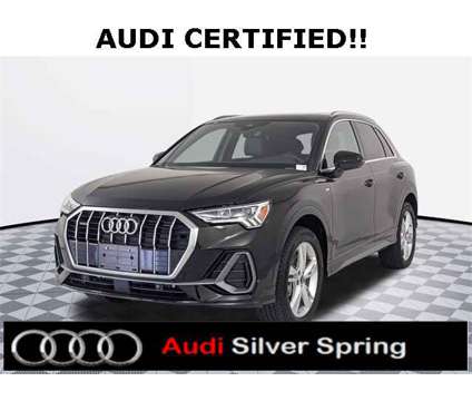 2024 Audi Q3 Premium S Line quattro is a Black 2024 Audi Q3 SUV in Silver Spring MD