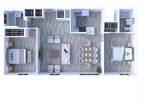 Beachside Apartments - 2 Bedrooms Floor Plan B3-PH