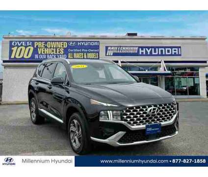 2021 Hyundai Santa Fe SEL is a Black 2021 Hyundai Santa Fe SUV in Hempstead NY