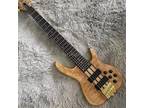 Custom Shop Special Electric Bass Guitar BSR 6EG Solid Body Figure Top Fast Ship