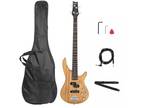 Glarry IB 44" Electric Bass Guitar Right Handed 4 String School Band & Bag Strap