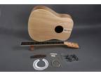 Diy Acoustic Guitar Unfinished Full-Size Dreadnought Builder Kit 6 String