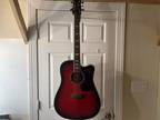 Keith Urban Player Collection Acoustic Electric Guitar Red Sunburst