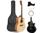 Basswood 40" 41" Right Handed 6 Strings Cutaway Acoustic Guitar w/Bag 2 Colors