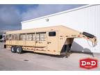 2023 Bruton 24 Ft Deluxe Tack Stock Trailer Stock