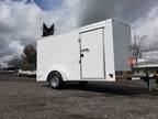 2024 Nationcraft 6x12 white Enclosed Cargo Trailer