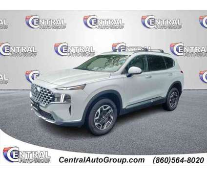 2023 Hyundai Santa Fe Hybrid Blue is a White 2023 Hyundai Santa Fe Hybrid in Plainfield CT