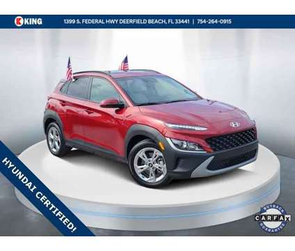 2023 Hyundai Kona SEL is a Red 2023 Hyundai Kona SEL SUV in Deerfield Beach FL