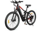 26"Electric Bicycle Mountain 750W Fat Tire All terrain Mechanical Disc E-bike US