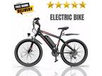 500W Electric Mountain Bike, 26inch Commute EBike 20MPH Bicycle with Li battery!