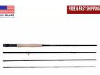 Fly Rod 8FT - 8/9 WT Graphite Composite 4 Piece Fishing Rod Lightweight Strong