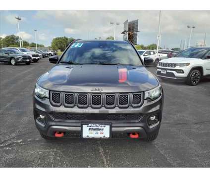 2023 Jeep Compass Trailhawk 4x4 is a Grey 2023 Jeep Compass Trailhawk Car for Sale in Bourbonnais IL