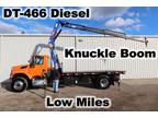 2012 International 7400 15FT FLATBED CRANE BUCKET BOOM TRUCK - Bluffton,Ohio