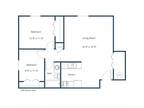 University Square Apartment Community - Oak Court - Two Bedroom - Plan 21C