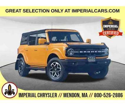 2021UsedFordUsedBroncoUsed4 Door 4x4 is a Orange 2021 Ford Bronco SUV in Mendon MA