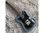 TL Electric Guitar Rosewood Fretboard Black Pick Guard SS Pickups Metallic Blue