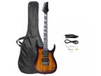 Glarry Electric Guitar Beginner Kit 39 Inch Full Size Sunset Starter Beginner