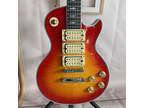 ACE Cherry Burst Electric Guitar Flameed Maple Top Ebony Fretboard Solid Body