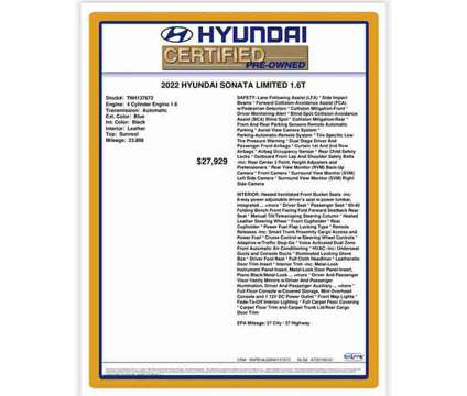 2022 Hyundai Sonata Limited is a 2022 Hyundai Sonata Limited Sedan in Fort Lauderdale FL