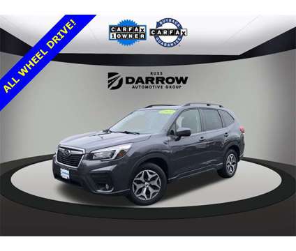 2021 Subaru Forester Premium is a Grey 2021 Subaru Forester 2.5i SUV in Neenah WI