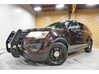 2016 Ford Explorer Police AWD Red/Blue Lightbar and LED Lights, Dual Partition