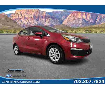 2017 Kia Rio LX is a Red 2017 Kia Rio LX Sedan in Las Vegas NV