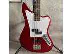 4-String Red Electric Bass Guitar Solid Rosewood Fretboard HHS Pickups 20 Frets