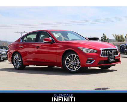 2024 Infiniti Q50 LUXE is a Red 2024 Infiniti Q50 Sedan in Glendale CA