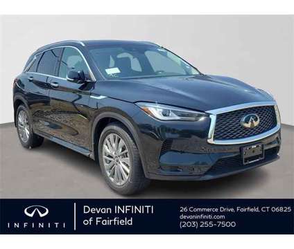 2024 Infiniti QX50 LUXE AWD is a Black 2024 Infiniti QX50 Luxe Station Wagon in Fairfield CT