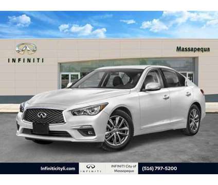 2024 Infiniti Q50 LUXE AWD is a White 2024 Infiniti Q50 Sedan in Massapequa NY