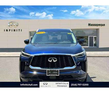 2023 Infiniti QX60 LUXE AWD is a Blue 2023 Infiniti QX60 Luxe SUV in Massapequa NY