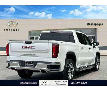 2022 GMC Sierra 1500 4WD Crew Cab Short Box SLT is a White 2022 GMC Sierra 1500 Truck in Massapequa NY