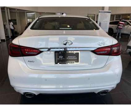 2024 Infiniti Q50 LUXE AWD is a White 2024 Infiniti Q50 Sedan in Massapequa NY