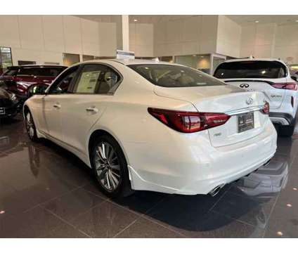 2024 Infiniti Q50 LUXE AWD is a White 2024 Infiniti Q50 Sedan in Massapequa NY